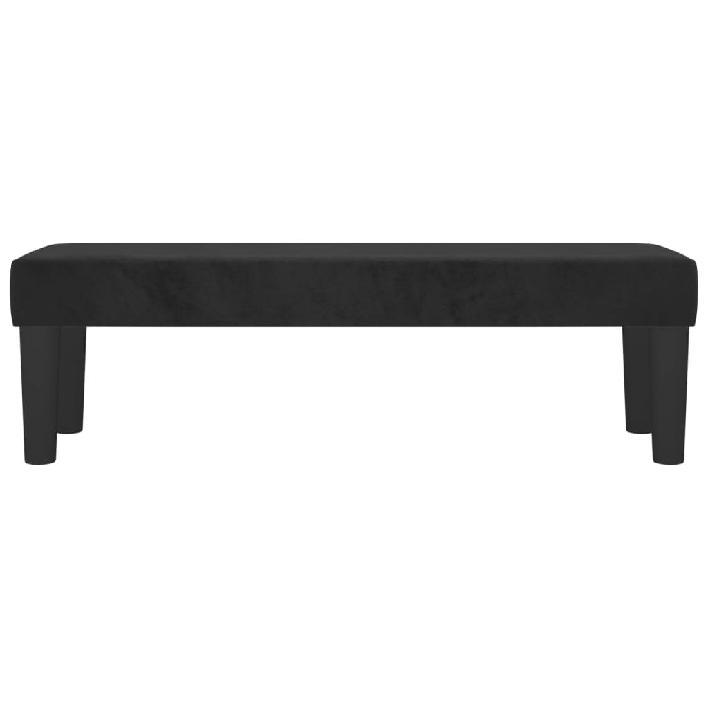 Banco 100x30x30 cm veludo preto