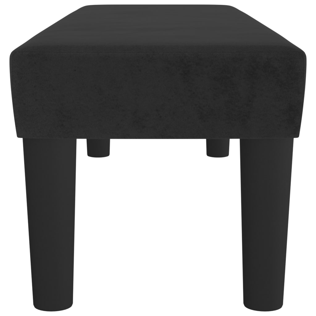 Banco 100x30x30 cm veludo preto