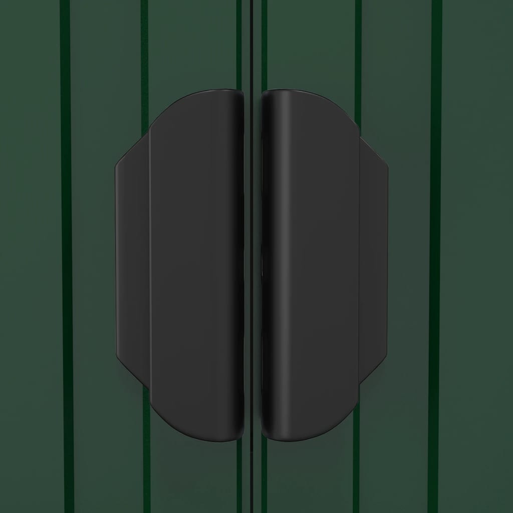 Abrigo de jardim 192x108x223 cm aço galvanizado verde