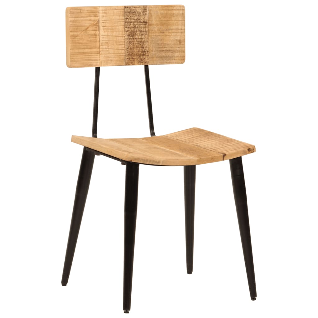 Cadeiras de jantar 2 pcs 44x40x80cm madeira de mangueira maciça