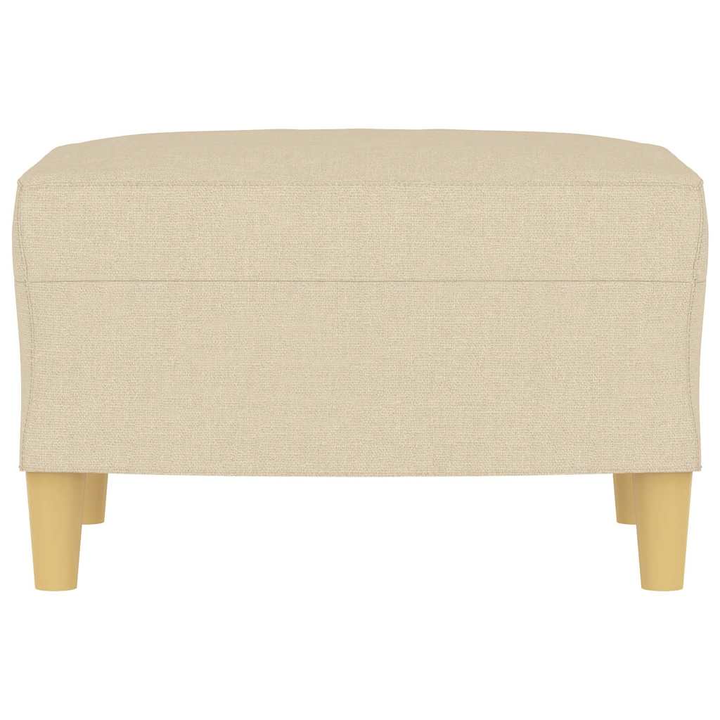 Apoio de pés 60x50x41 cm tecido cor creme