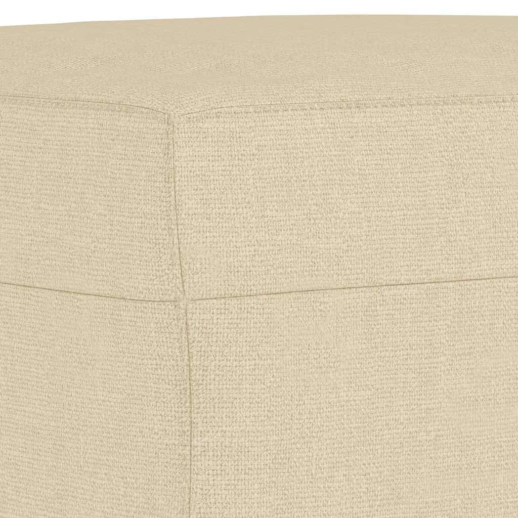 Apoio de pés 60x50x41 cm tecido cor creme