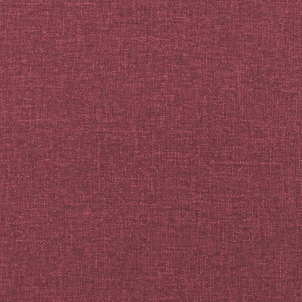 Apoio de pés 60x50x41 cm tecido vermelho tinto