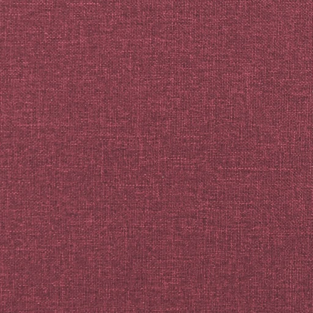 Apoio de pés 70x55x41 cm tecido vermelho-tinto