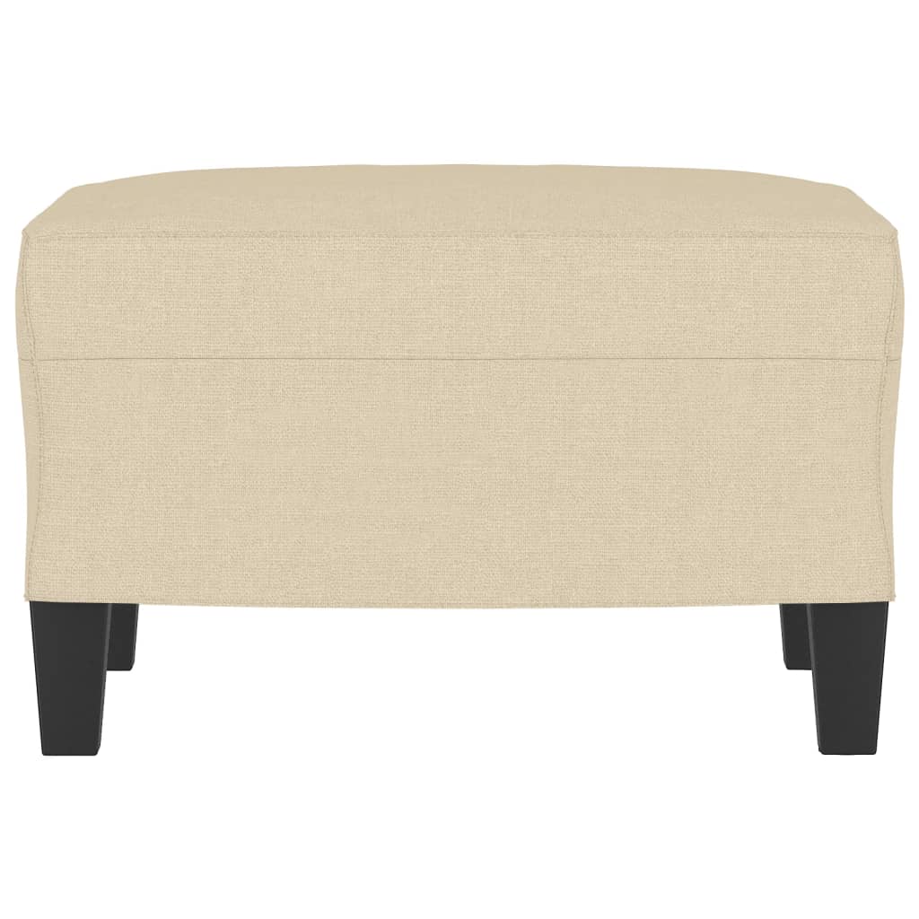 Apoio de pés 60x50x41 cm tecido cor creme