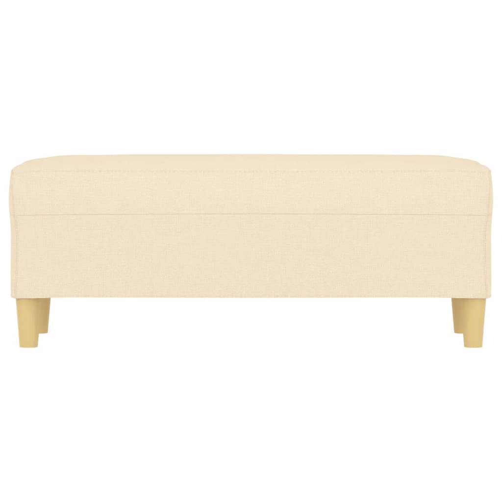 Banco 100x35x41 cm tecido cor creme