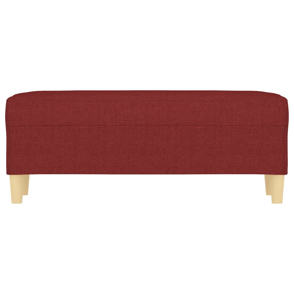 Banco 100x35x41 cm tecido vermelho tinto