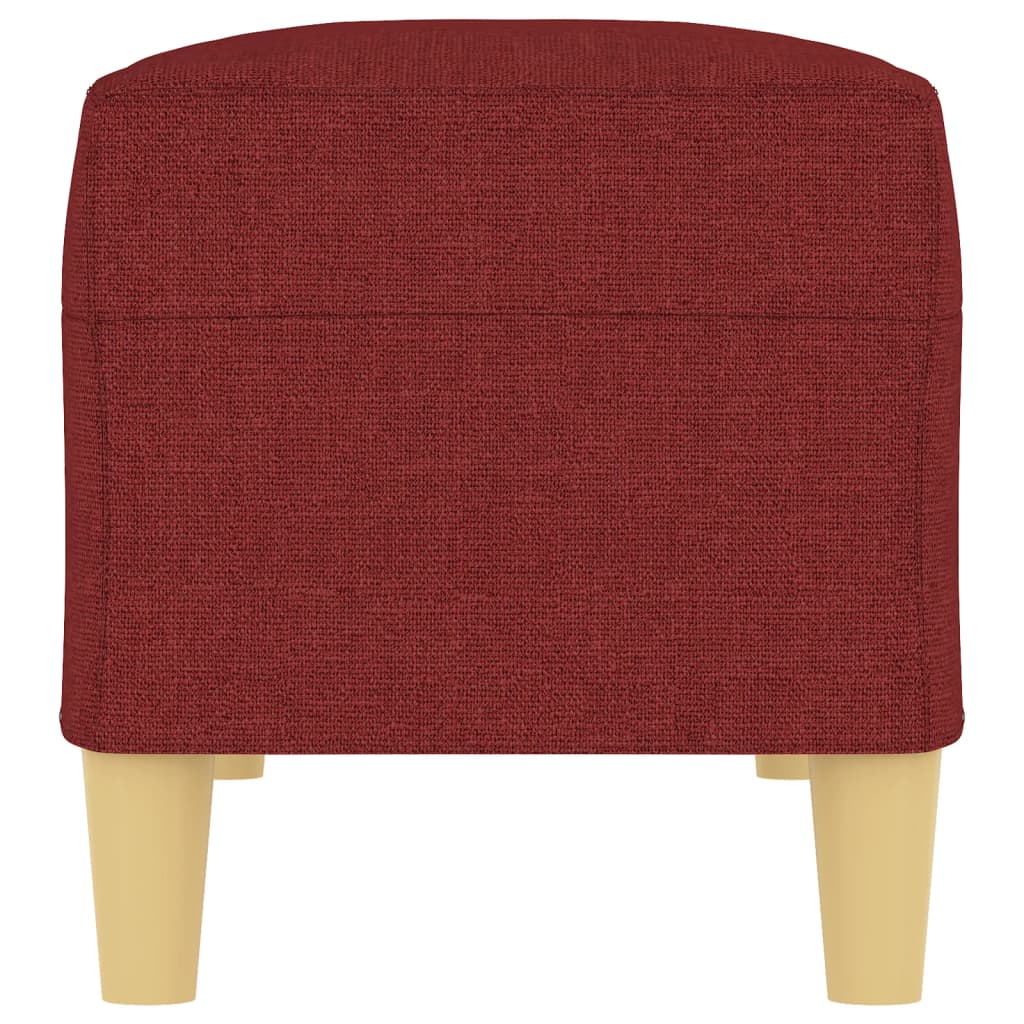 Banco 100x35x41 cm tecido vermelho tinto