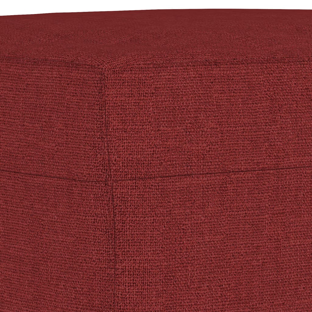 Banco 100x35x41 cm tecido vermelho tinto