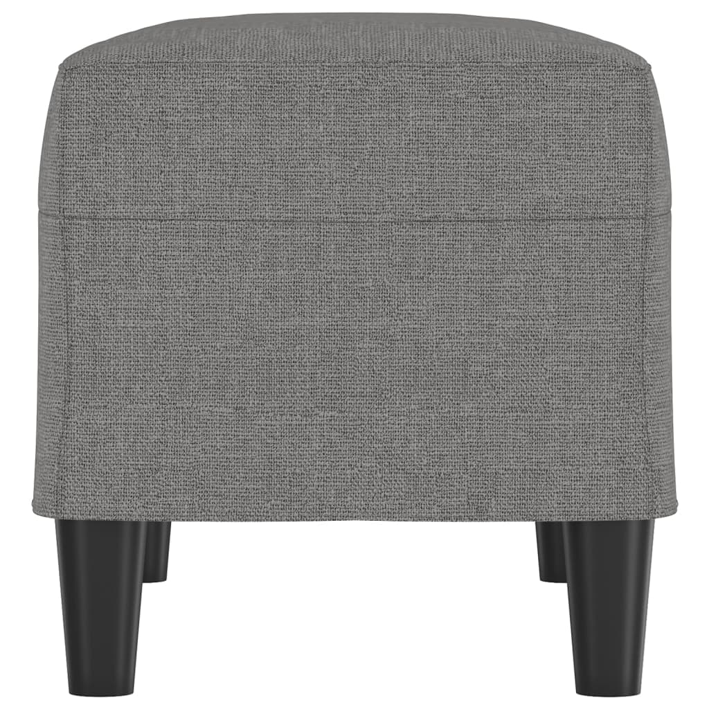 Banco 70x35x41 cm tecido cinzento-escuro