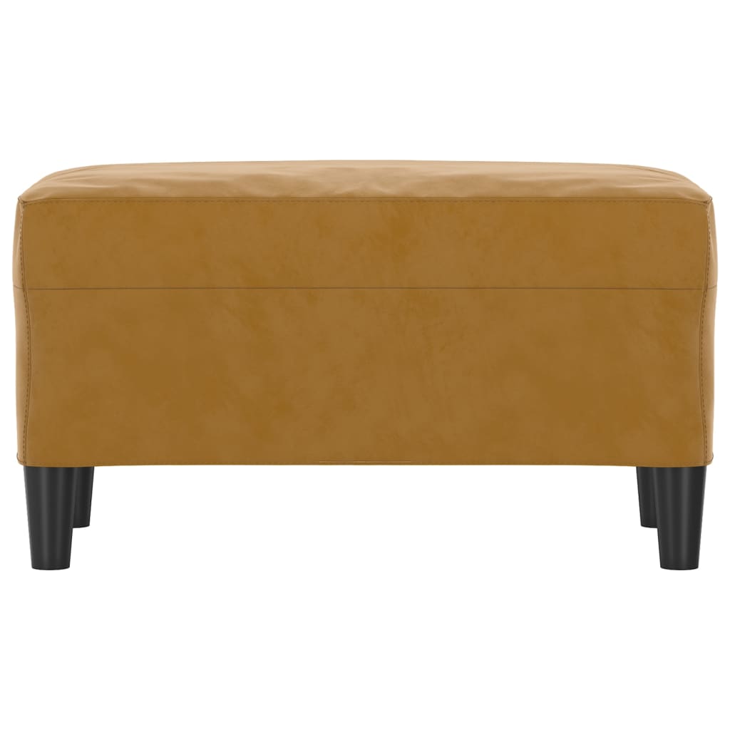 Banco 70x35x41 cm veludo castanho