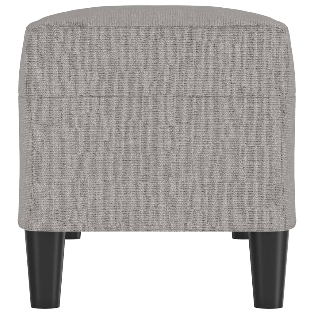 Banco 100x35x41 cm tecido cinza-claro