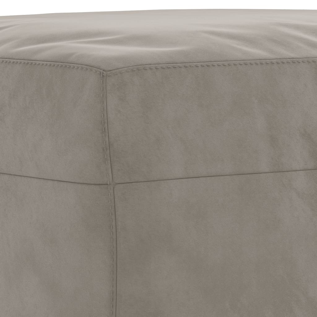 Banco 100x35x41 cm veludo cinza-claro