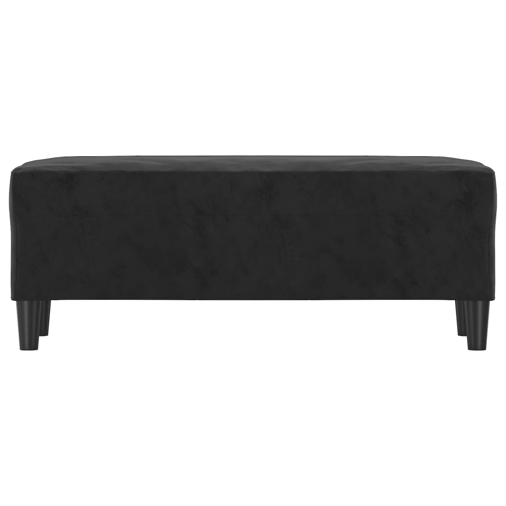 Banco 100x35x41 cm veludo preto