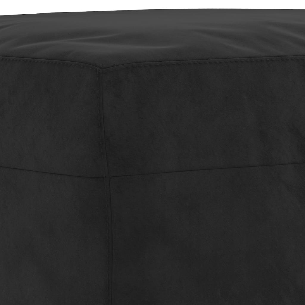 Banco 100x35x41 cm veludo preto