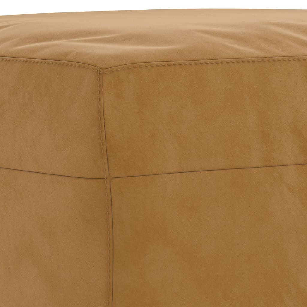 Banco 100x35x41 cm veludo castanho