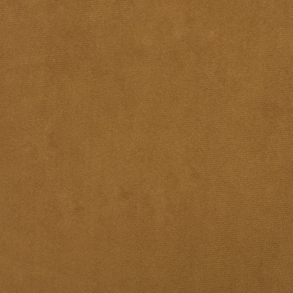 Banco 100x35x41 cm veludo castanho