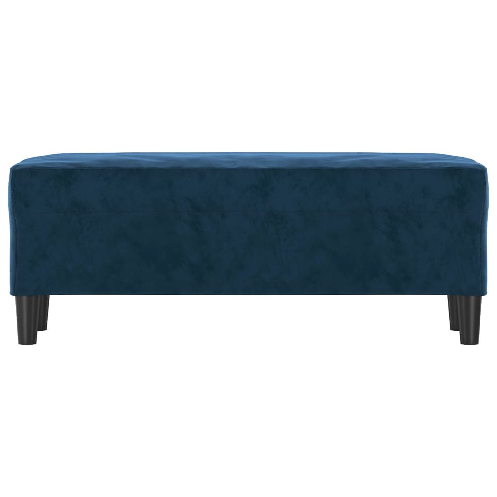 Banco 100x35x41 cm veludo azul