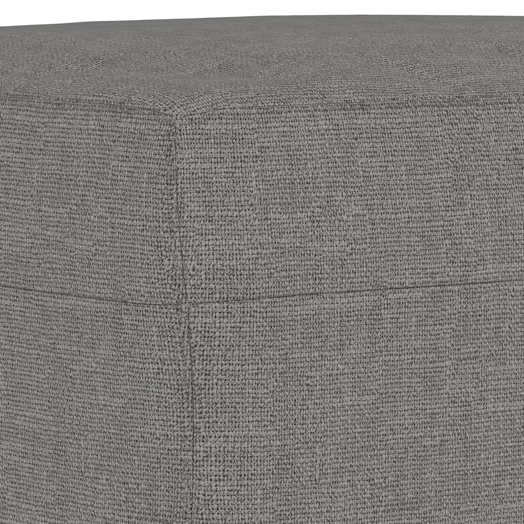 Banco 70x35x41 cm tecido cinzento-escuro