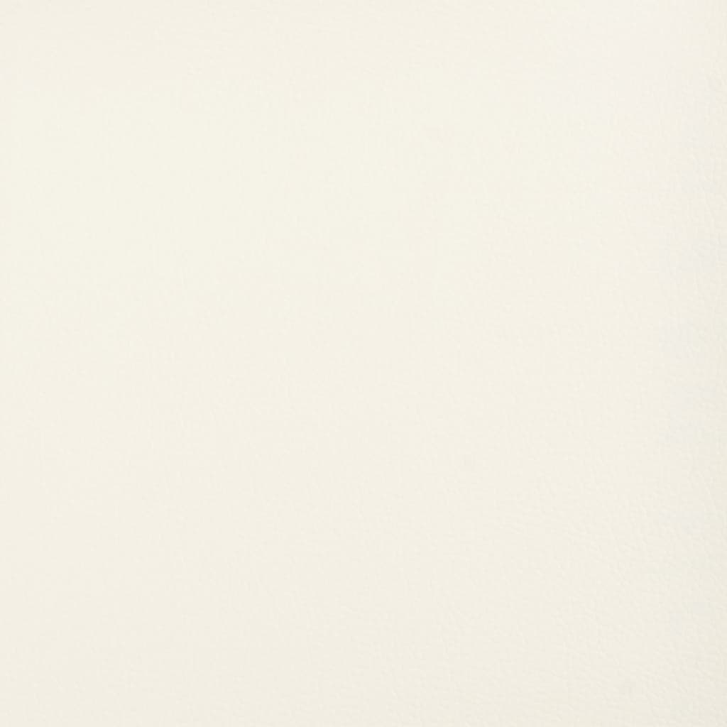 Banco 70x35x41 cm couro artificial cor creme