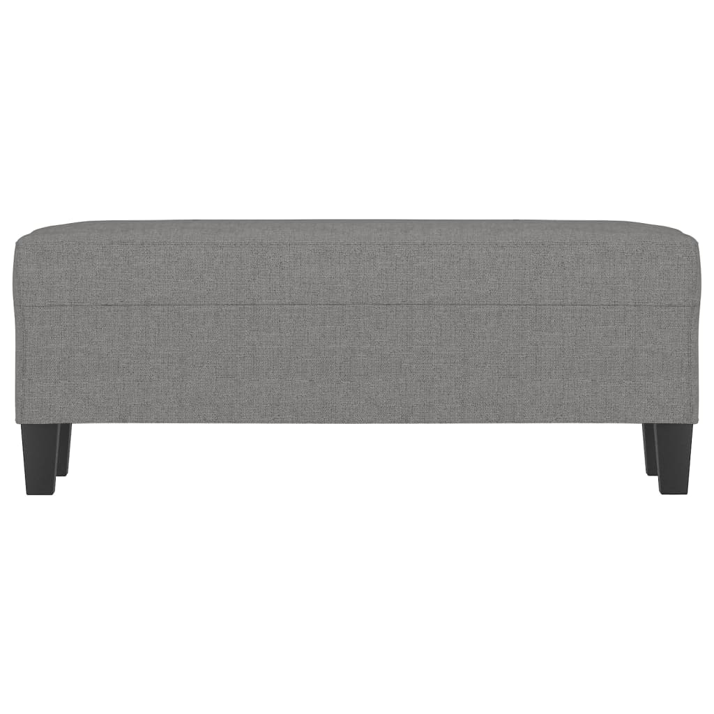 Banco 100x35x41 cm tecido cinza-escuro
