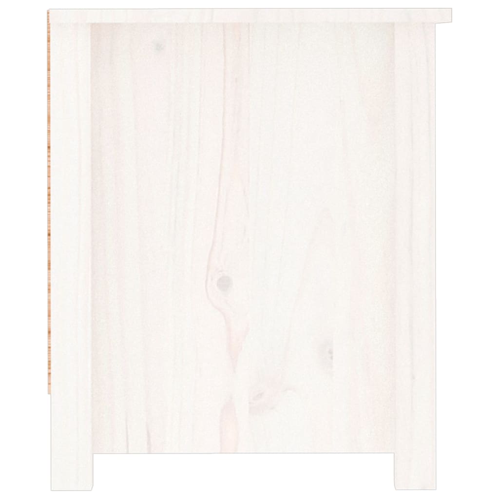 Sapateira 110x38x45,5 cm pinho maciço branco