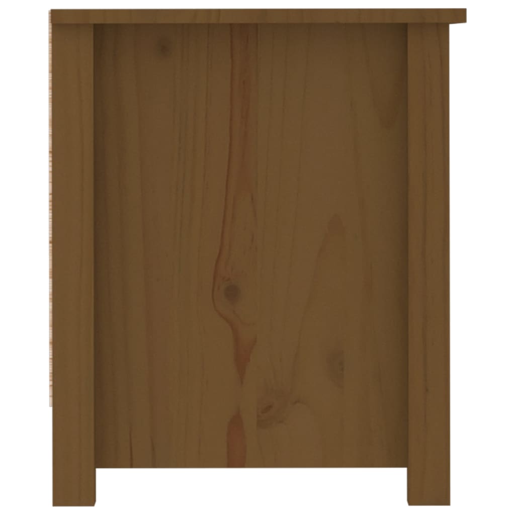 Sapateira 110x38x45,5 cm madeira de pinho maciça castanho mel