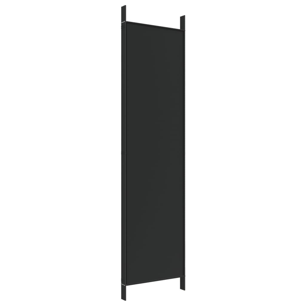 Divisória com 4 painéis 200x200 cm tecido preto