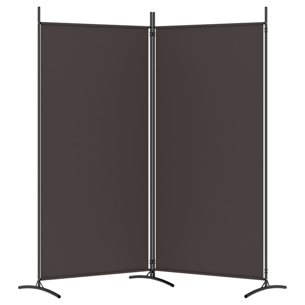 Divisória de quarto com 2 painel 175x180 cm castanho tecido