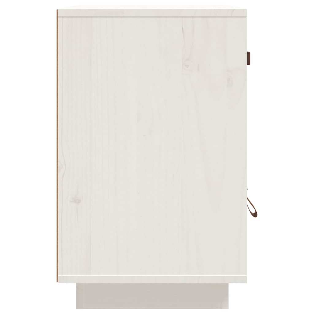 Mesas de cabeceira 2 pcs 40x34x55 cm pinho maciço branco