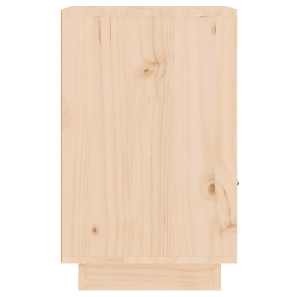 Mesa de cabeceira 40x34x55 cm madeira de pinho maciça