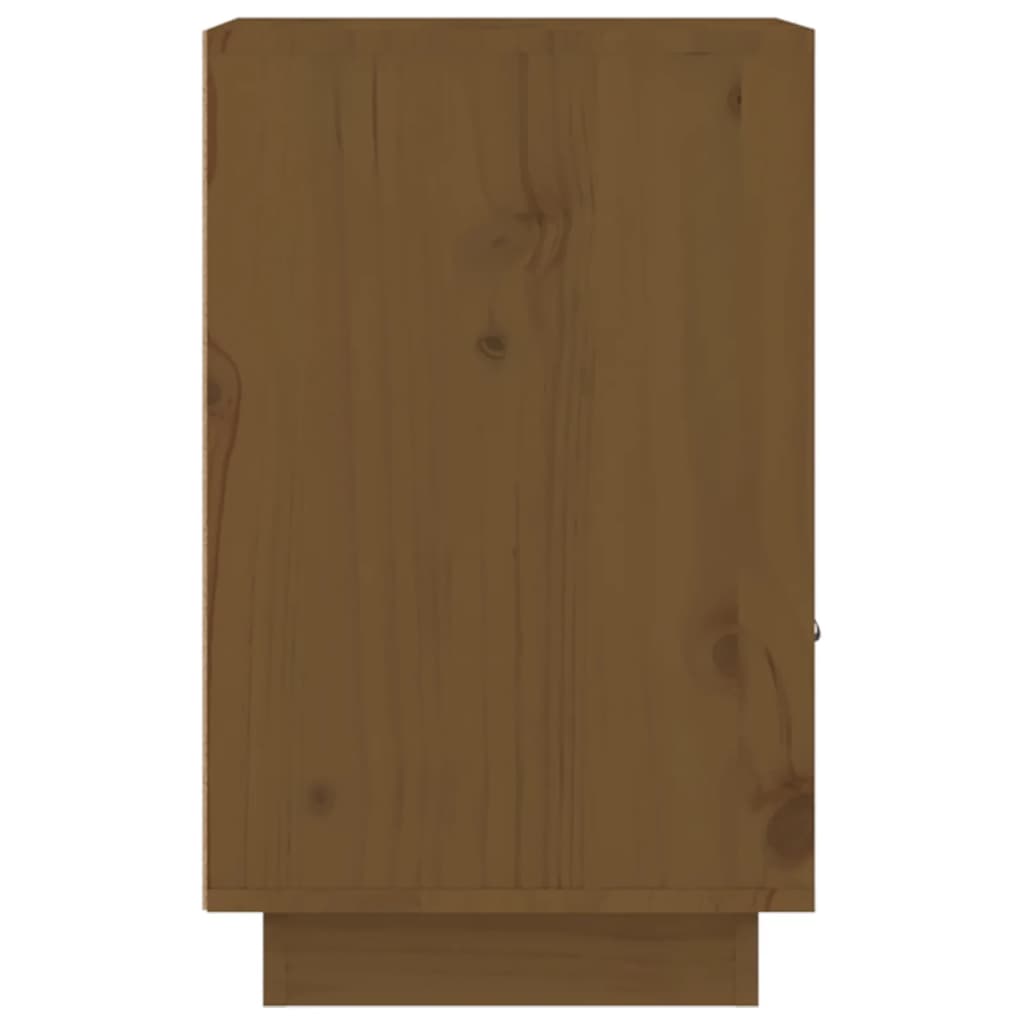 Mesa de cabeceira 40x34x55 cm pinho maciço castanho mel