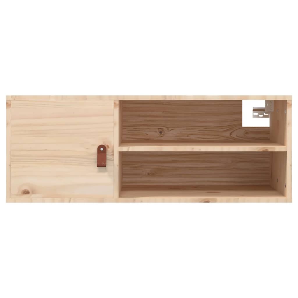 Armários de parede 2 pcs 80x30x30 cm madeira de pinho maciça