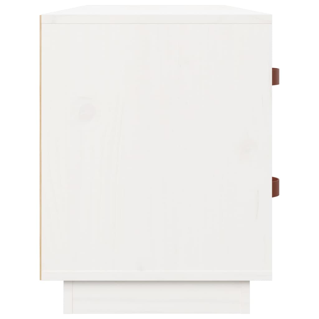 Banco sapateira 100x34x45 cm pinho maciço branco