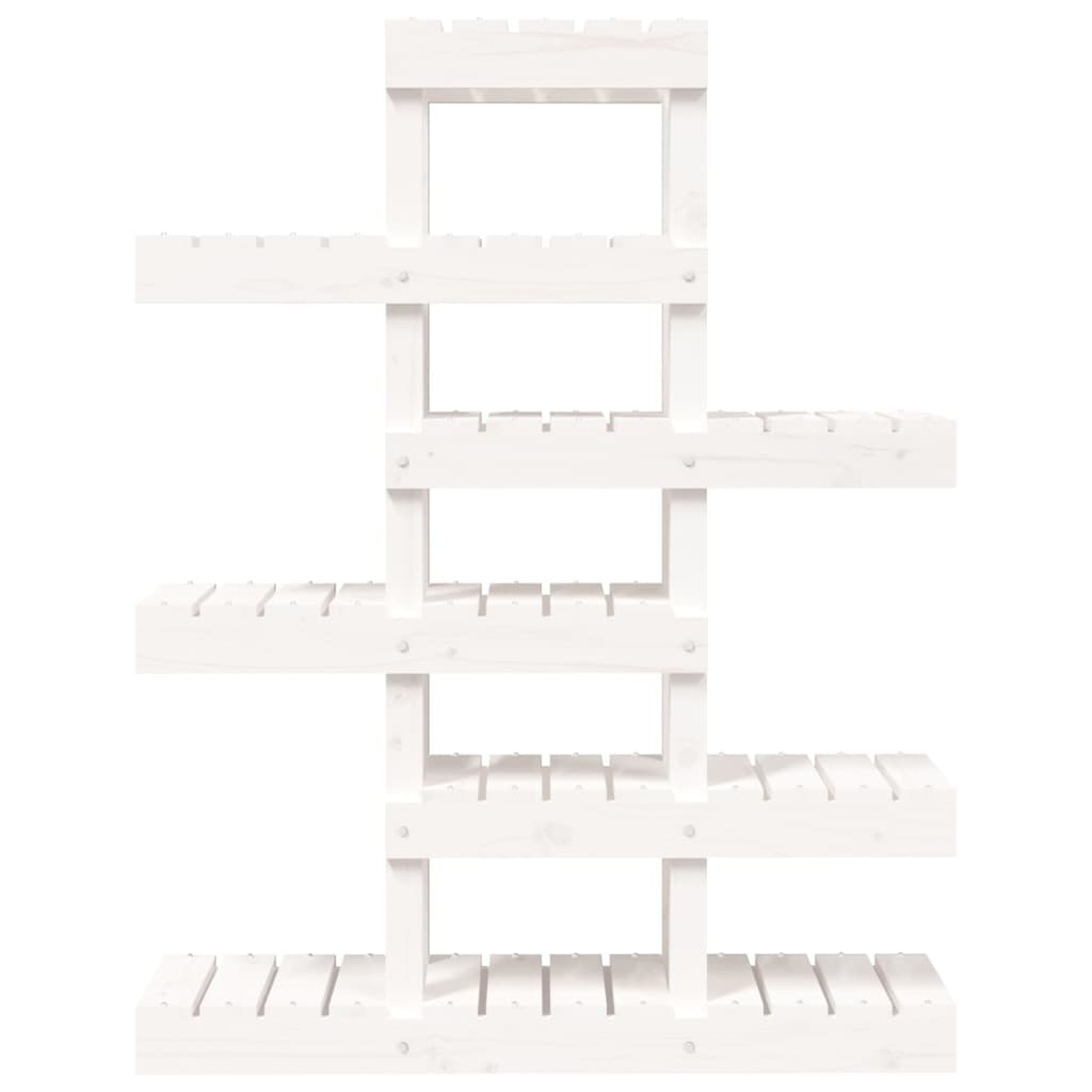 Suporte para plantas 85x25x109,5 cm pinho maciço branco