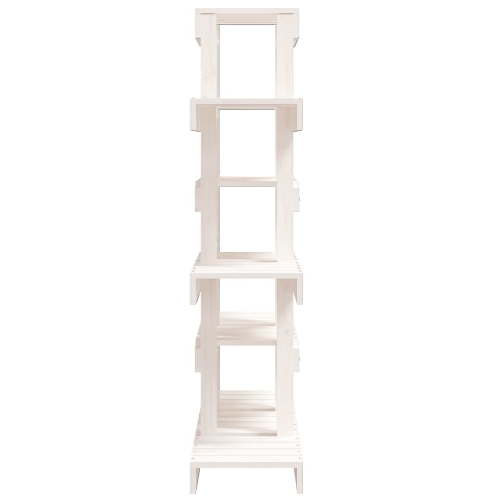 Suporte para plantas 85x25x109,5 cm pinho maciço branco
