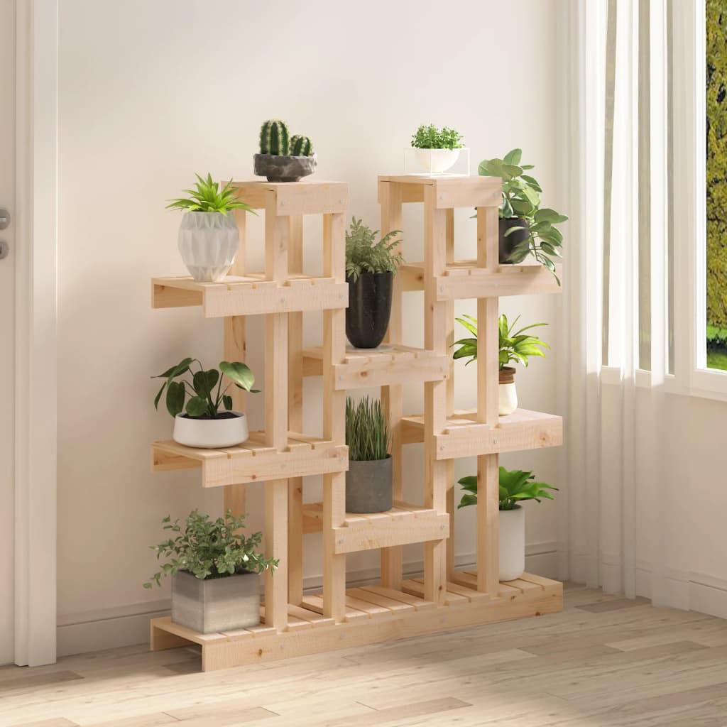 Suporte para plantas 104,5x25x109,5 cm pinho maciço