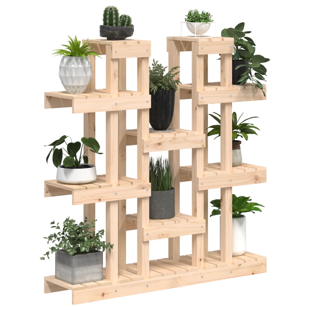 Suporte para plantas 104,5x25x109,5 cm pinho maciço