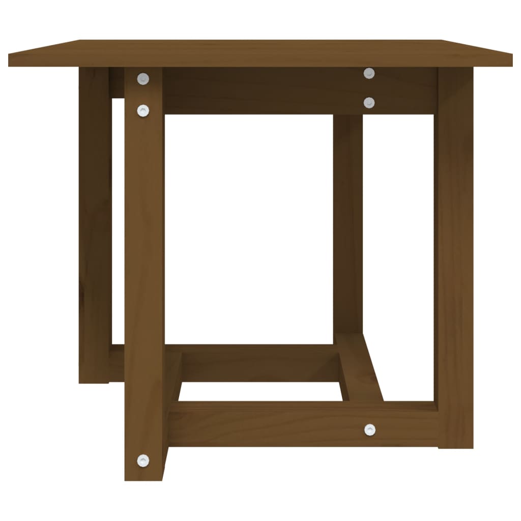 Mesa de centro 50x50x45 cm pinho maciço castanho mel