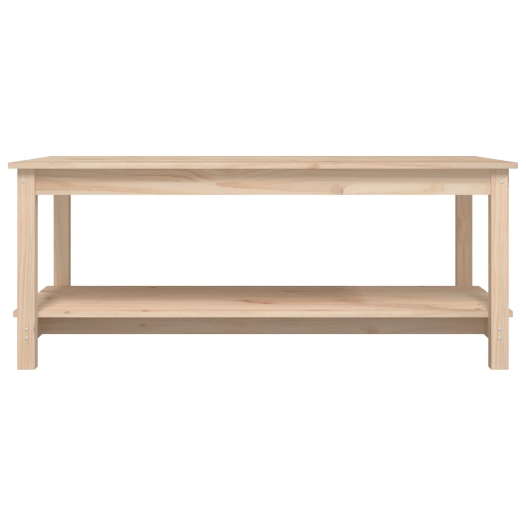 Mesa de centro 110x55x45 cm madeira de pinho maciça