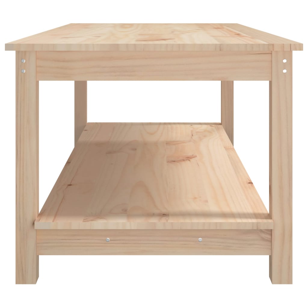 Mesa de centro 110x55x45 cm madeira de pinho maciça