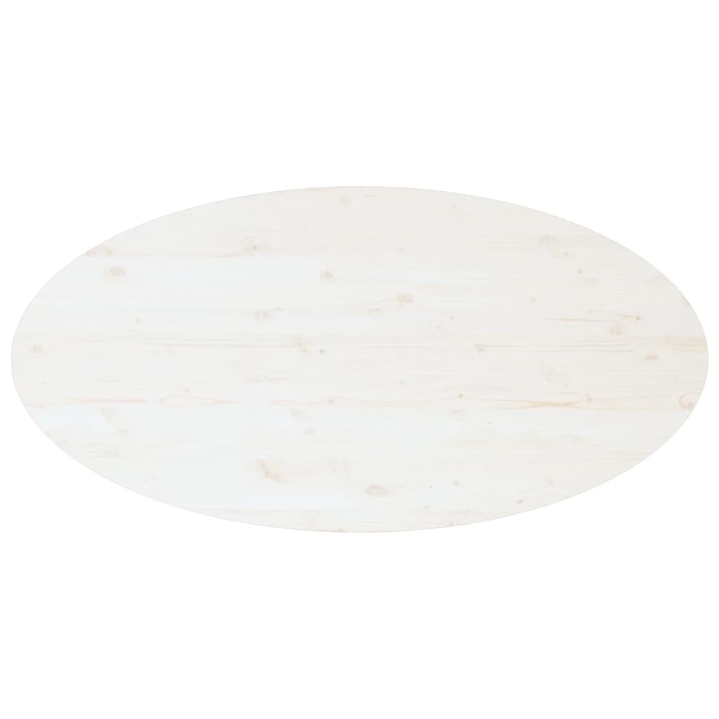 Mesa de centro 110x55x45 cm madeira de pinho maciça branco