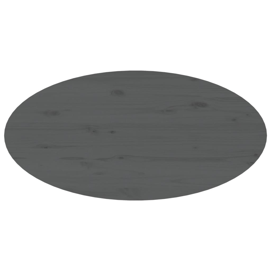 Mesa de centro 80x40x35 cm madeira de pinho maciça cinzento