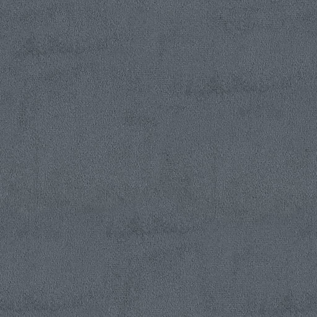 Banco 110x40x70 cm veludo cinzento-escuro