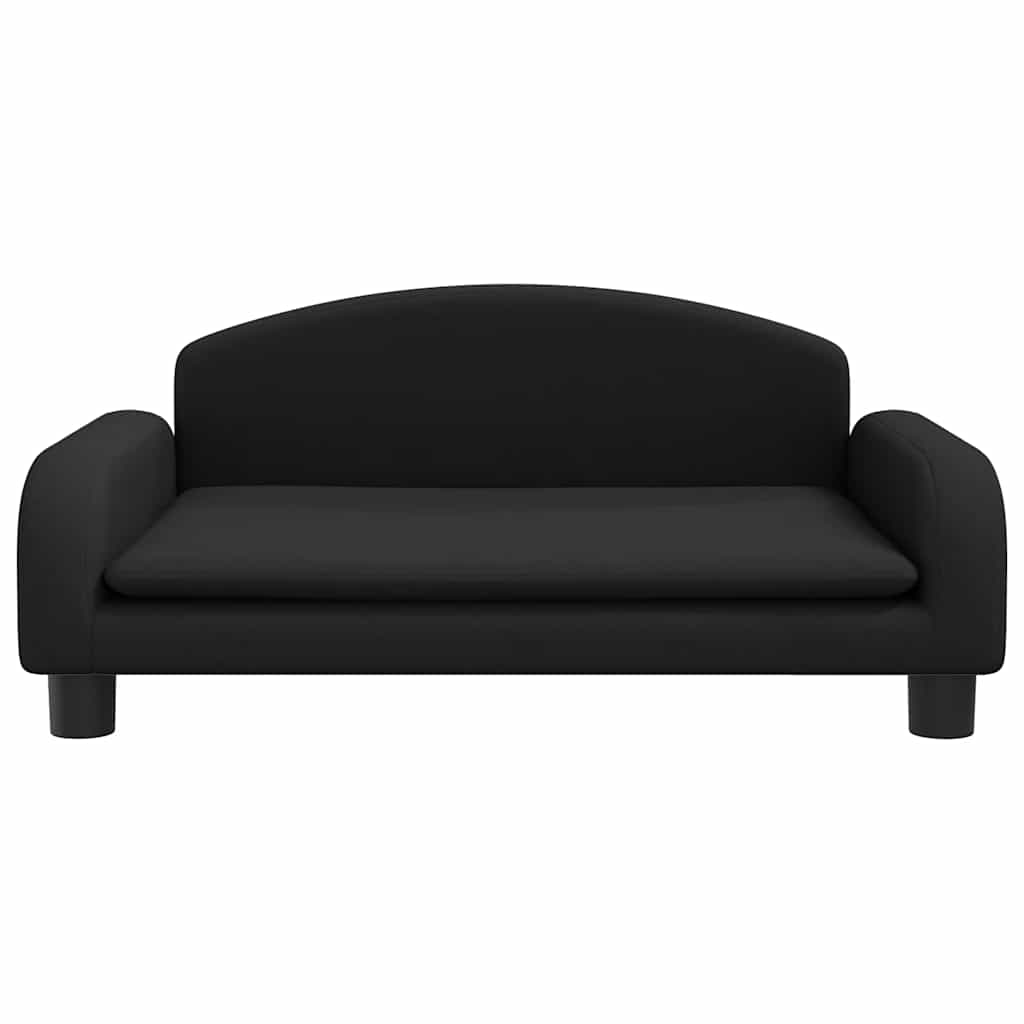 Cama para cães 70x45x30 cm tecido preto