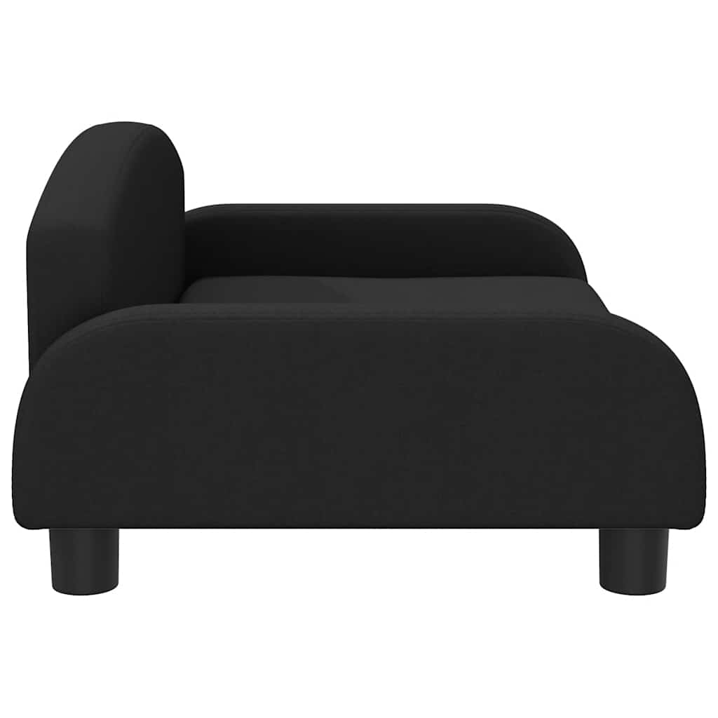 Cama para cães 70x45x30 cm tecido preto