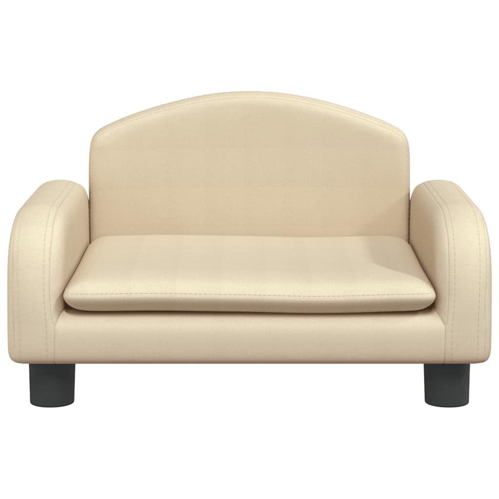 Cama para cães 50x40x30 cm tecido cor creme