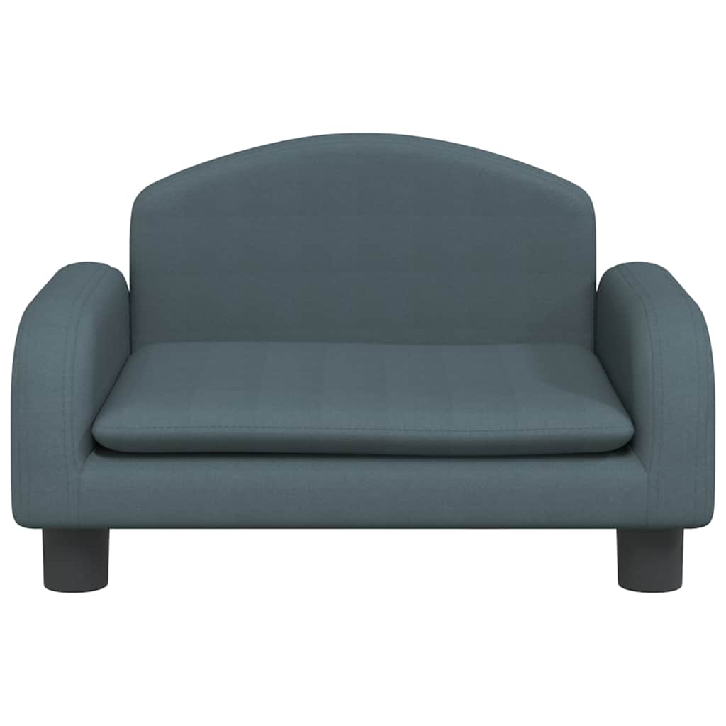 Cama para cães 50x40x30 cm tecido cinzento-escuro
