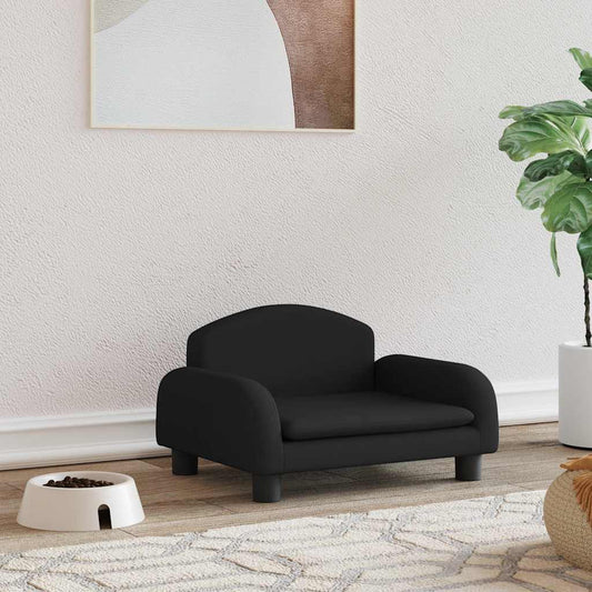 Cama para cães 50x40x30 cm tecido preto