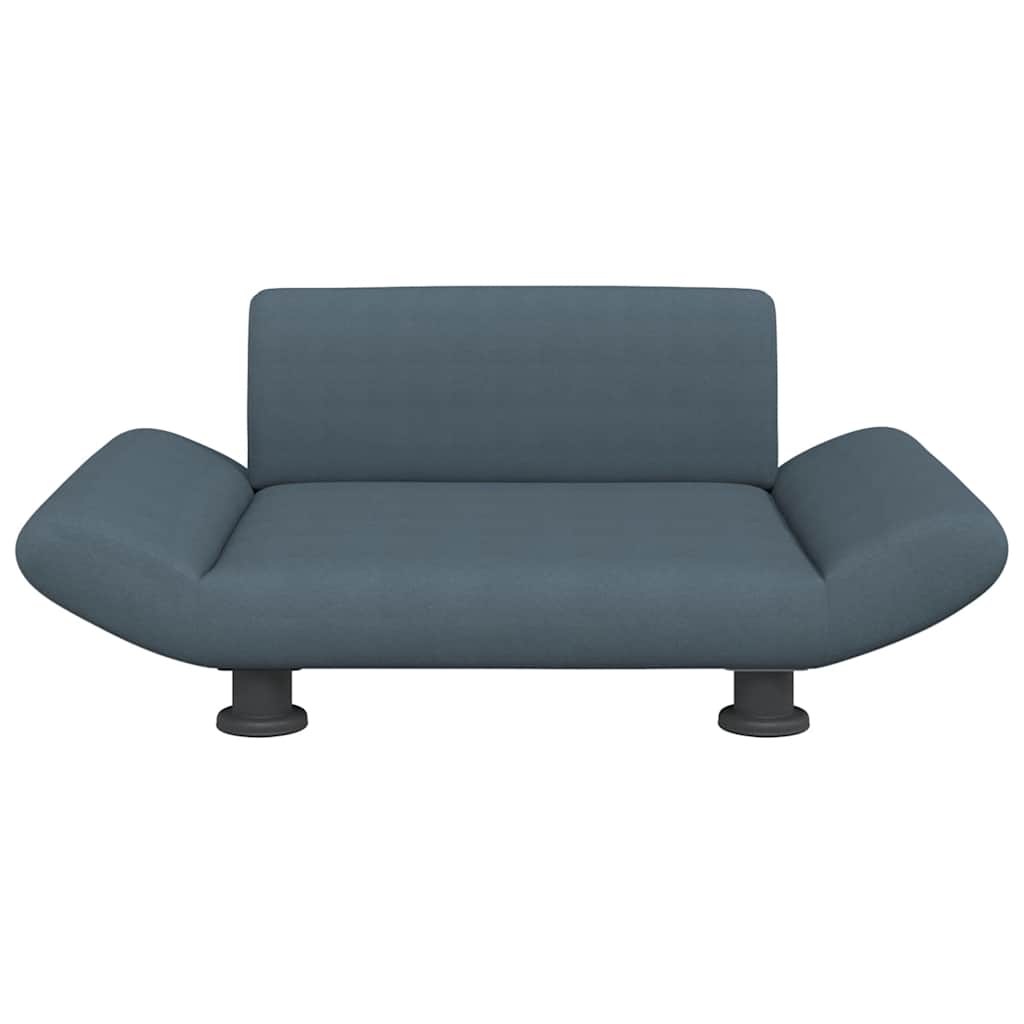 Cama para cães 70x45x28 cm tecido cinzento-escuro